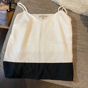 Black and white tank top from Banana Republic